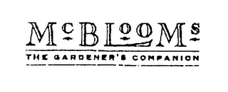 MCBLOOMS THE GARDENER'S COMPANION logo