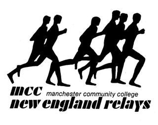 MCC MANCHESTER COMMUNITY COLLEGE NEW ENGLAND RELAYS logo