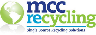 MCC RECYCLING SINGLE SOURCE RECYCLING SOLUTIONS logo