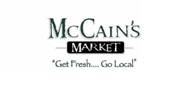 MCCAIN'S MARKET "GET FRESH.... GO LOCAL" logo