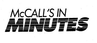 MCCALL'S IN MINUTES logo