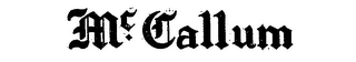 MCCALLUM logo