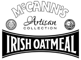 MCCANN'S ARTISAN COLLECTION IRISH OATMEAL logo