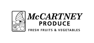 MCCARTNEY PRODUCE FRESH FRUITS & VEGETABLES logo