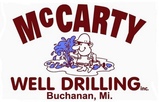 MCCARTY WELL DRILLING INC. BUCHANAN, MI. logo