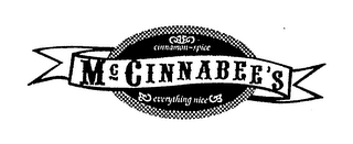 MCCINNABEE'S CINNAMON-SPICE EVERYTHING NICE logo