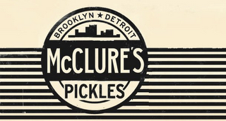 MCCLURE'S PICKLES BROOKLYN DETROIT logo