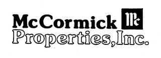 MCCORMICK PROPERTIES, INC. logo