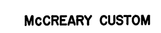 MCCREARY CUSTOM logo