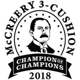 MCCREERY 3-CUSHION CHAMPION OF CHAMPIONS 2018 logo