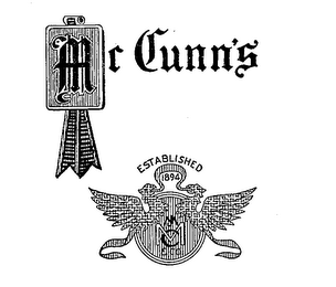 MCCUNN'S ESTABLISHED 1894 MC logo