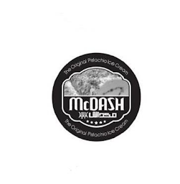 MCDASH THE ORIGINAL PISTACHIO ICE CREAM THE ORIGINAL PISTACHIO ICE CREAM logo