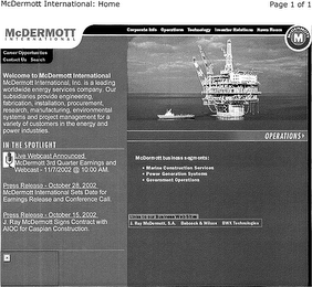MCDERMOTT M logo