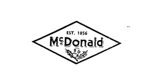 MCDONALD EST. 1856 logo