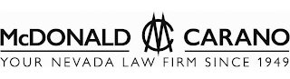 MCDONALD MC CARANO  YOUR NEVADA LAW FIRM SINCE 1949 logo