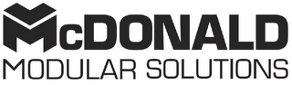 MCDONALD MODULAR SOLUTIONS logo