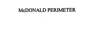 MCDONALD PERIMETER logo