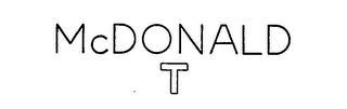 MCDONALD T logo