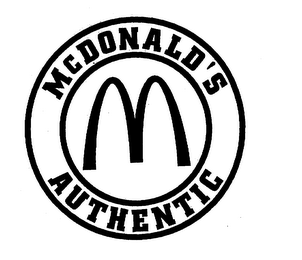 MCDONALD'S AUTHENTIC logo