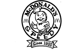 MCDONALD'S SPEEDY SINCE 1955 logo