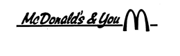 MCDONALD'S & YOU logo