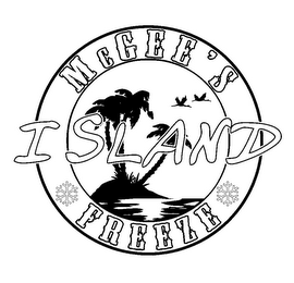 MCGEE'S ISLAND FREEZE logo