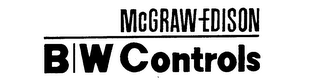 MCGRAW EDISON B/W CONTROLS logo