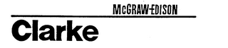 MCGRAW-EDISON/CLARKE logo