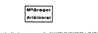 MCGREGOR ARISTOCRAT logo