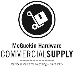 MCGUCKIN HARDWARE COMMERCIALSUPPLY YOUR LOCAL SOURCE FOR EVERYTHING - SINCE 1955. logo