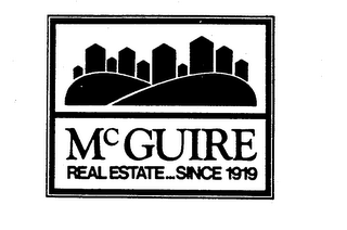 MCGUIRE REAL ESTATE...SINCE 1919 logo