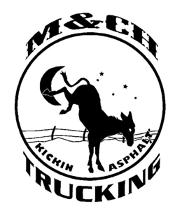 M&CH TRUCKING KICKIN ASPHALT logo