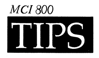 MCI 800 TIPS logo