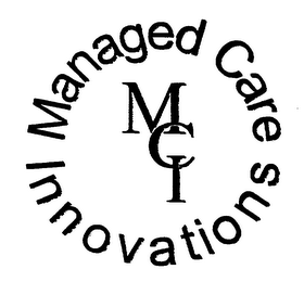 MCI MANAGED CARE INNOVATIONS logo