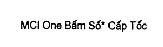 MCI ONE BAM SO CAP TOC logo