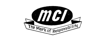 MCI THE MARK OF RESPONSIBILITY logo