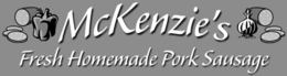 MCKENZIE'S FRESH HOMEMADE PORK SAUSAGE logo