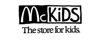 MCKIDS THE STORE FOR KIDS. logo