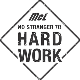 MCL NO STRANGER TO HARD WORK logo