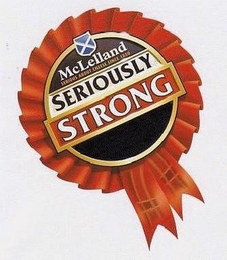 MCLELLAND SERIOUS ABOUT CHEESE SINCE 1850 SERIOUSLY STRONG logo