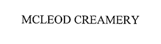 MCLEOD CREAMERY logo