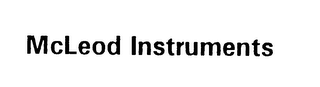 MCLEOD INSTRUMENTS logo