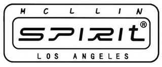 MCLLIN, SPIRIT, LOS ANGELES logo
