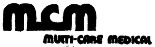 MCM MULTI-CARE MEDICAL logo