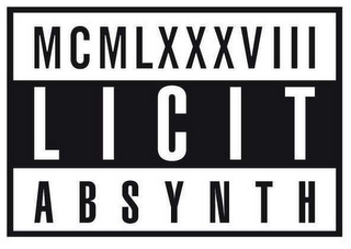 MCMLXXXVIII LICIT ABSYNTH logo