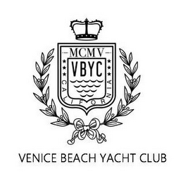 MCMV VBYC CALIFORNIA VENICE BEACH YACHTCLUB logo