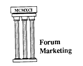 MCMXCI FORUM MARKETING logo