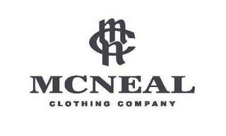 MCN MCNEAL CLOTHING COMPANY logo
