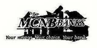 MCNB BANKS YOUR MONEY.  YOUR CHOICE.  YOUR BANK. logo
