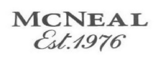 MCNEAL EST.1976 logo